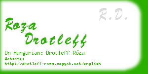 roza drotleff business card